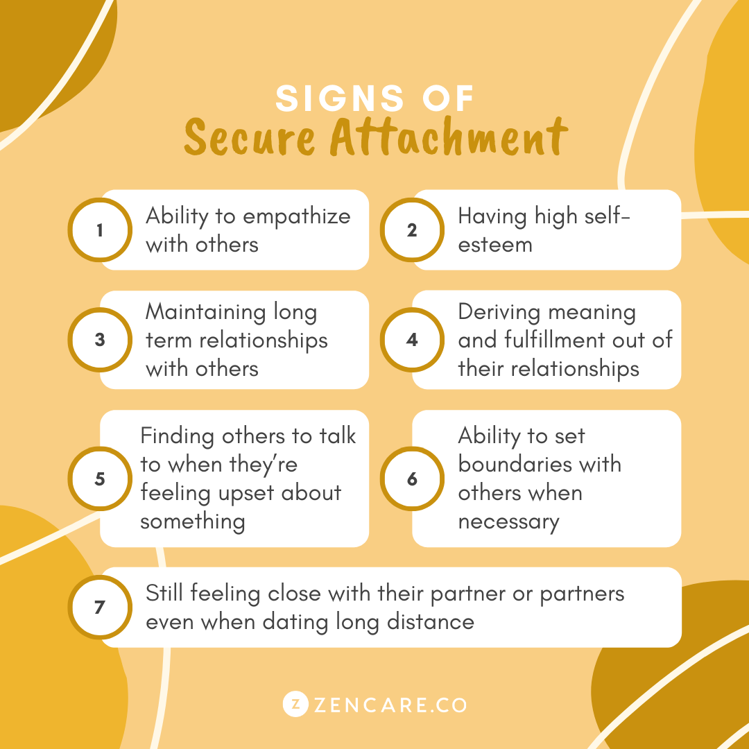 Becoming secure. My partner has a secure attachment…