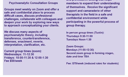 Psychotherapy Group for Therapists