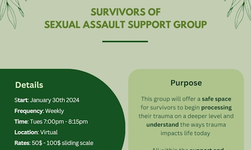 LAST CALL NOW: Survivors of Sexual Assault Group 