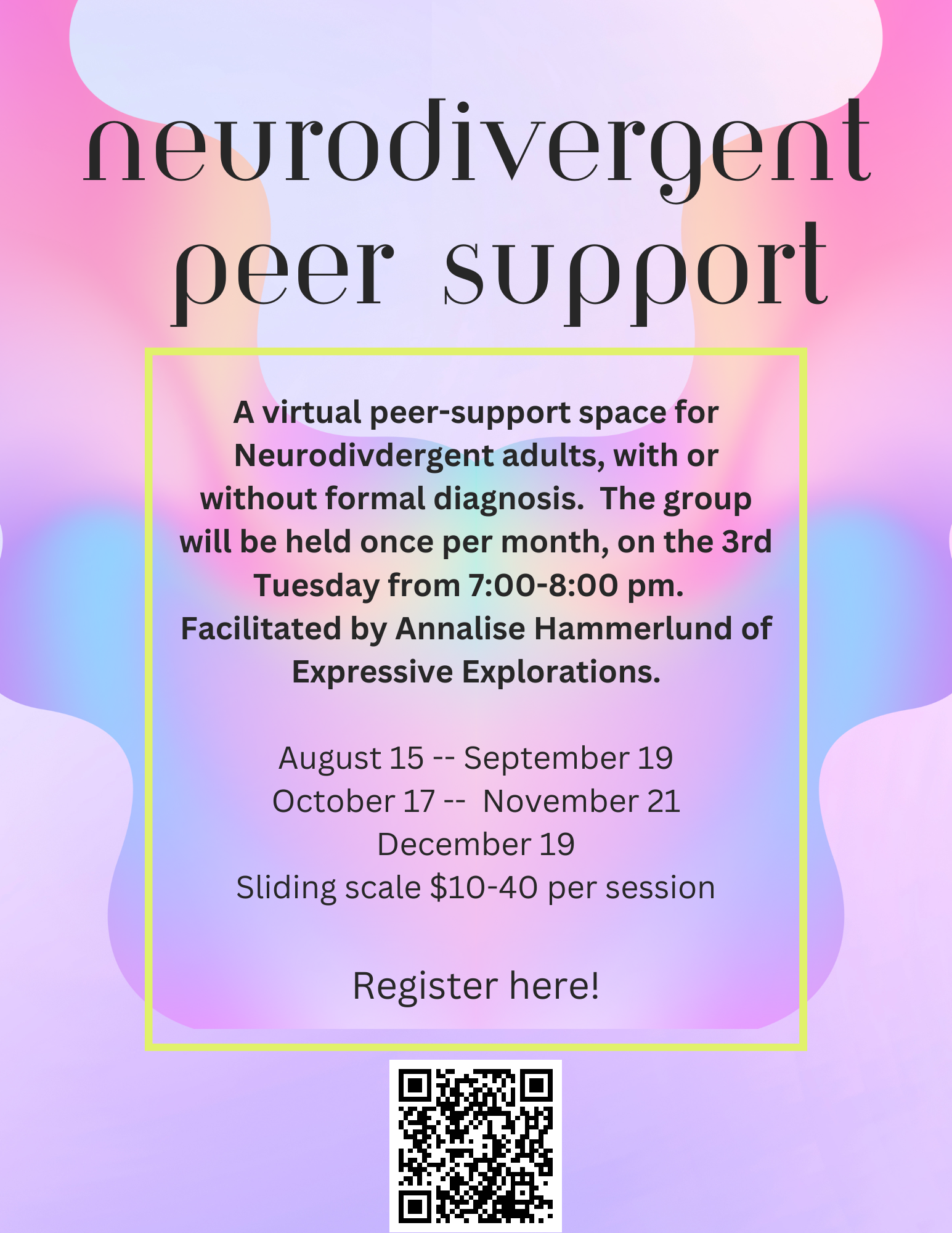 Neurodivergent Peer Support