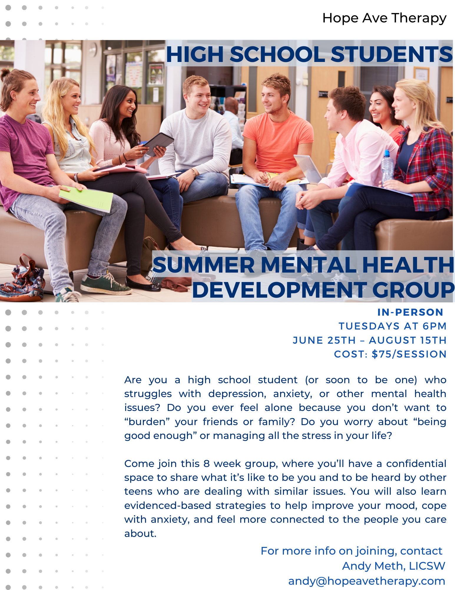 Summer Mental Health Development Group