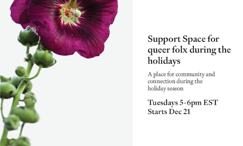 Support Space for Queer Folx During the Holidays