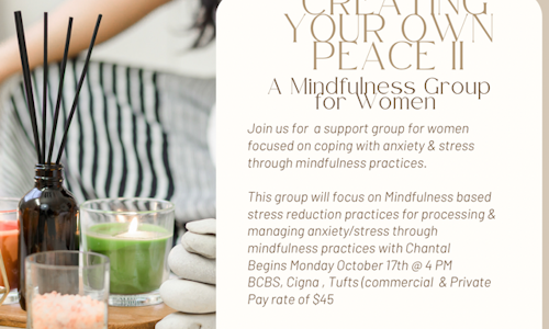 Creating Your Own Peace Mindfulness II Support Group for Women